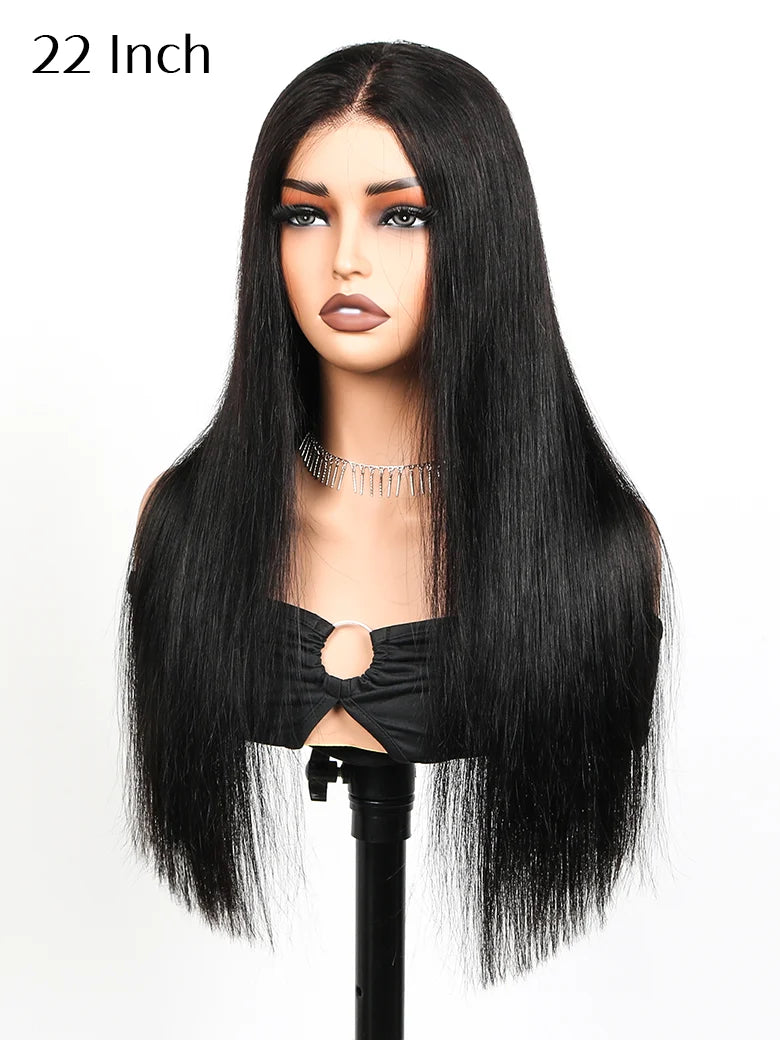 22 inch straight hair wear go glueless 7x6 pre-cut lace wig from SIMMEL hair