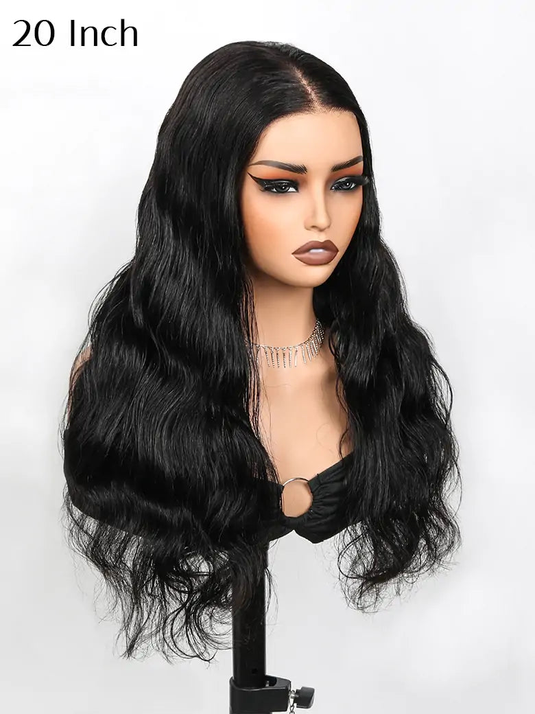 SIMMEL hair 20 inch wear go wig glueless 7x6 lace human hair wigs body wave
