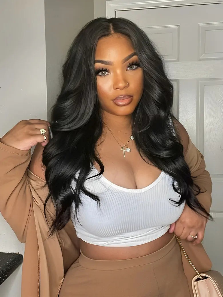 SIMMEL hair model show wear go wig glueless 7x6 lace human hair wigs body wave