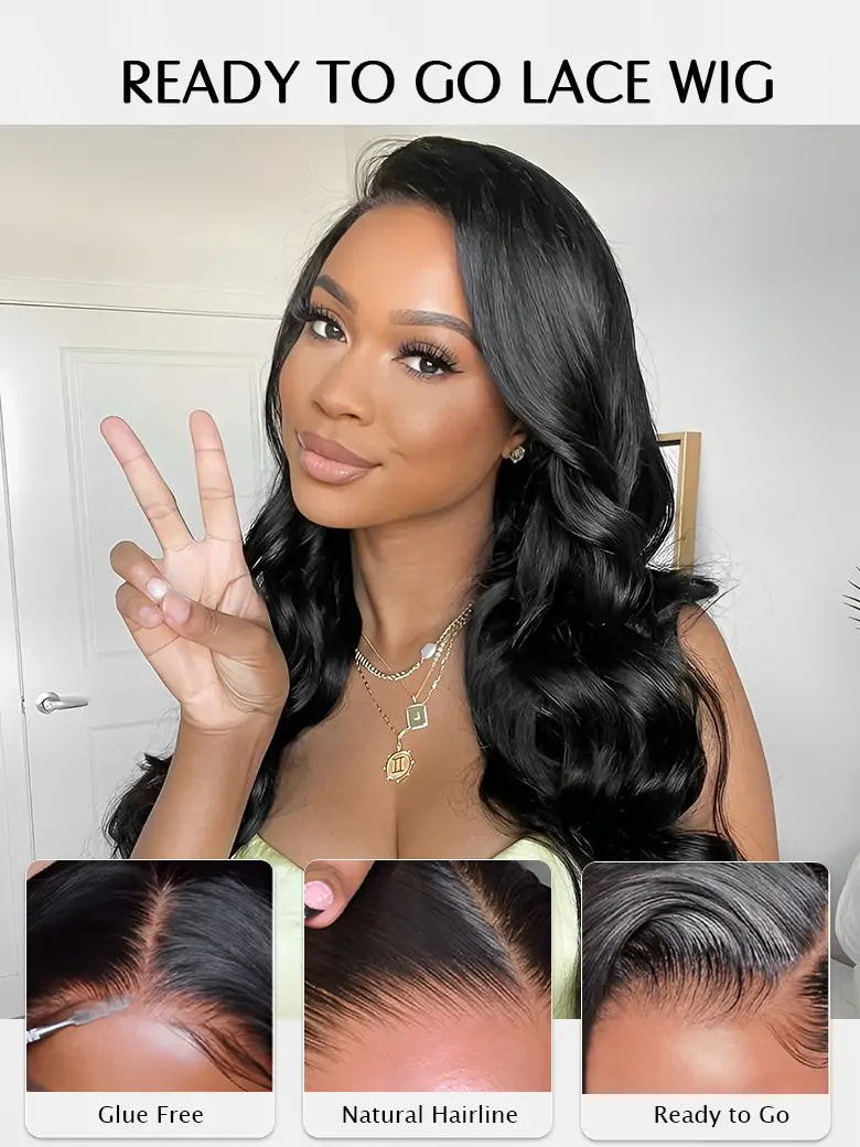 SIMMEL hair ready to go lace wig glueless 7x6 lace human hair wigs body wave