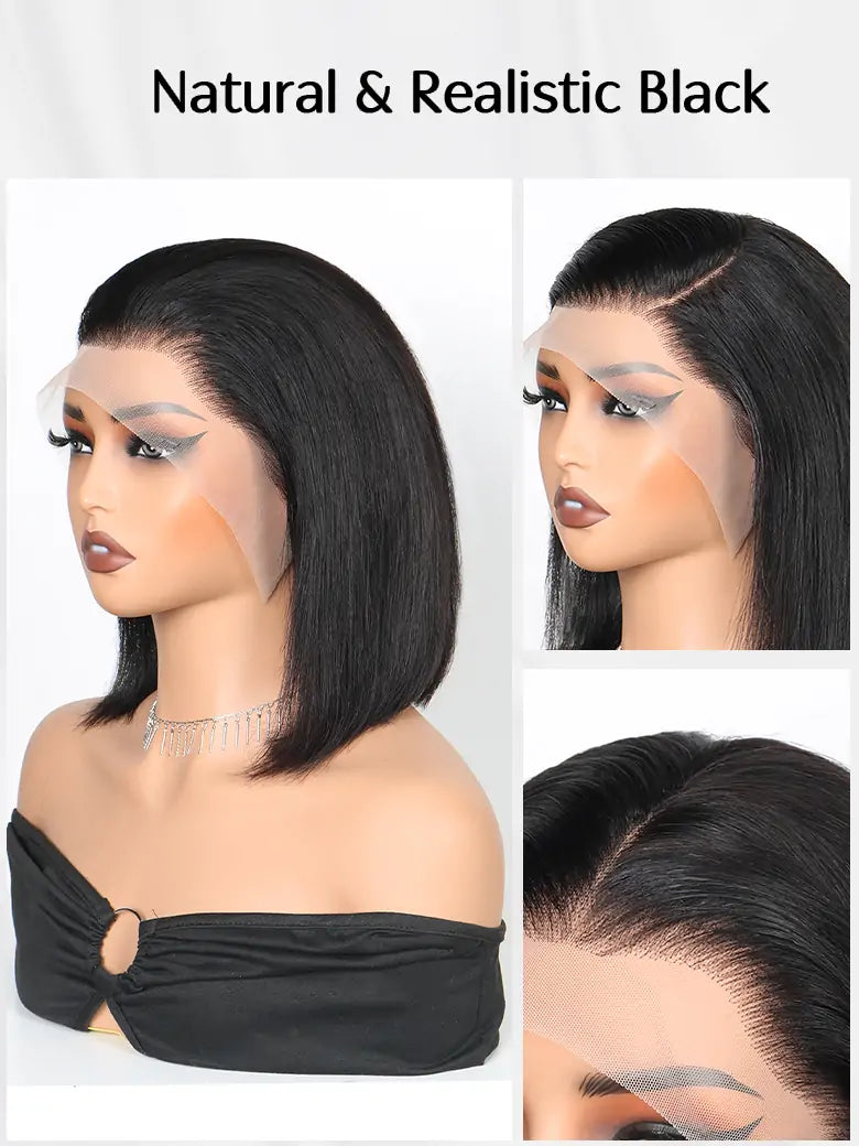 Simmel hair short bob wig straight hair 13x4 lace front human hair wigs
