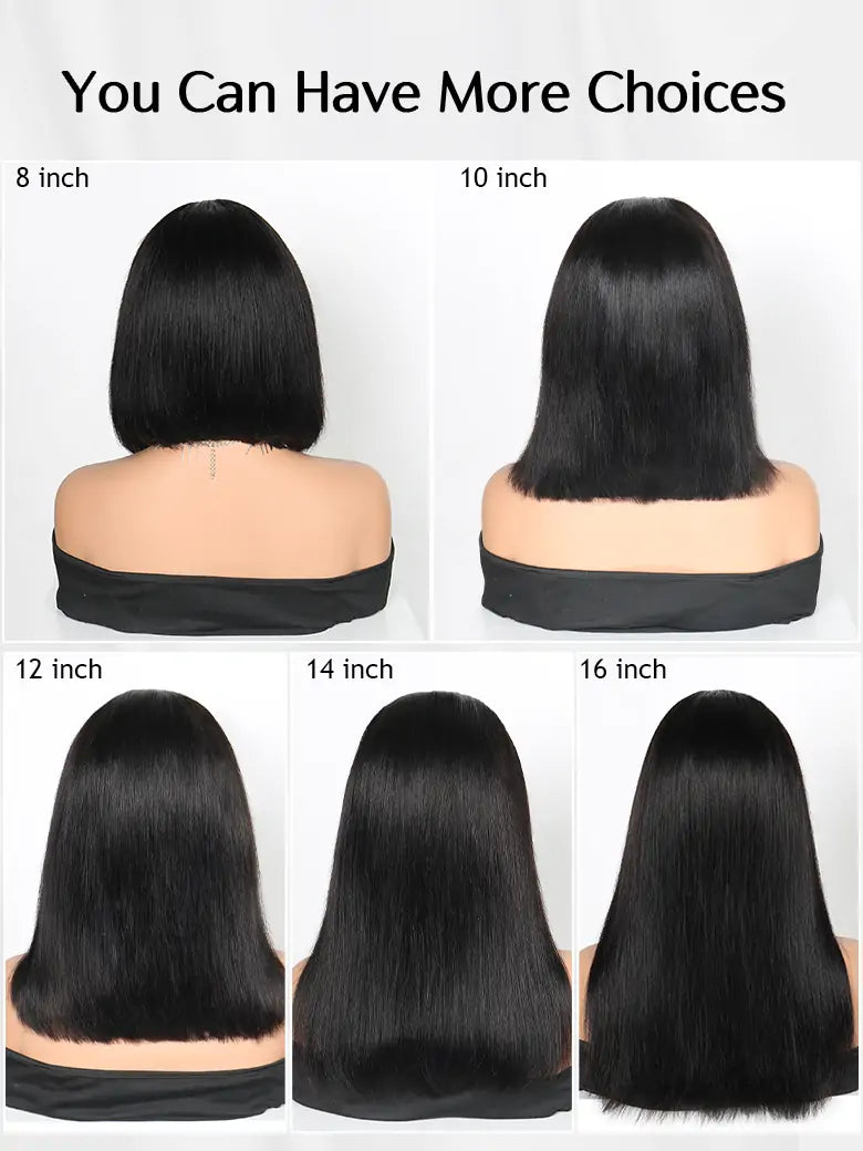 Simmel hair short bob wig straight hair length chart