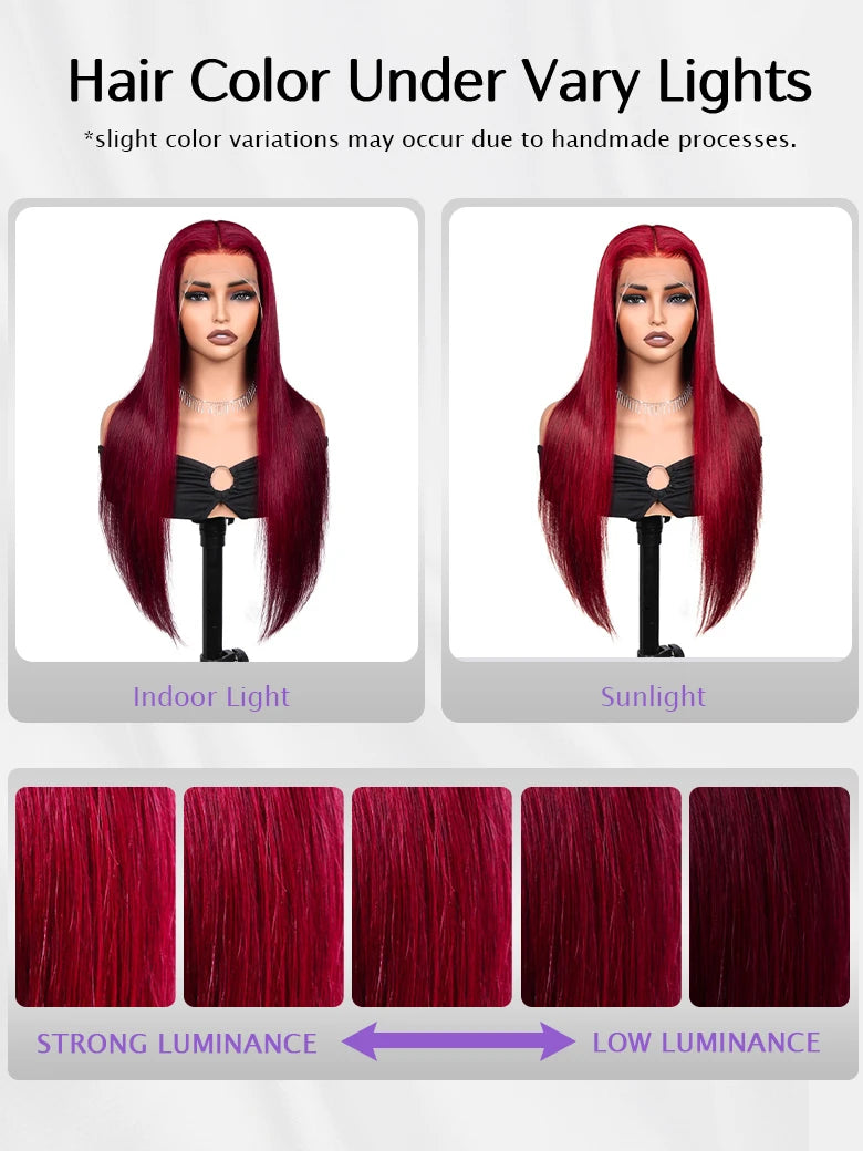 SIMMEL Burgundy Hair color under vary lights