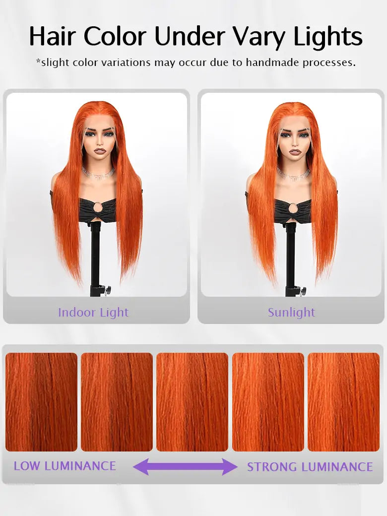 SIMMEL hair ginger hair color under vary lights