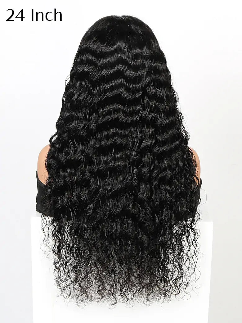 SIMMEL hair 24 inch 13x4 hd lace wig deep wave lace frontal human hair wigs