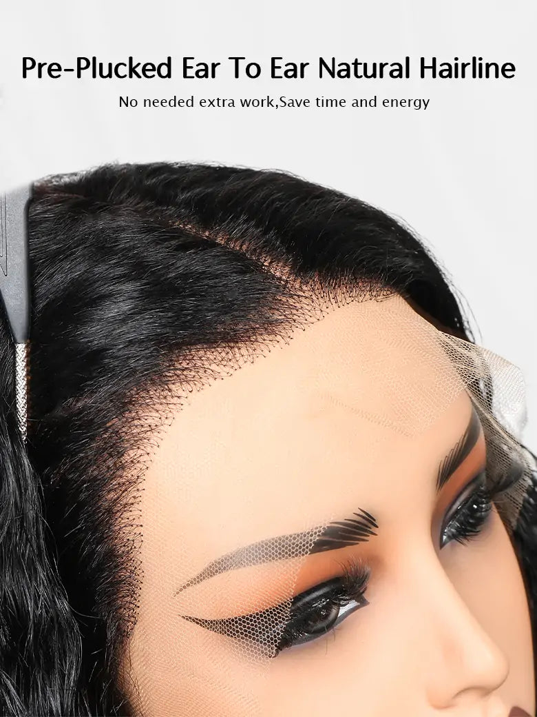 SIMMEL hair 13x4 hd lace wig pre-plucked ear to ear natural hairline