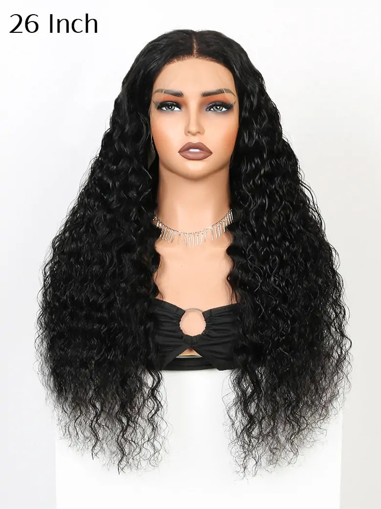 SIMMEL hair 26 inch 13x4 hd lace wig water wave lace frontal human hair wigs