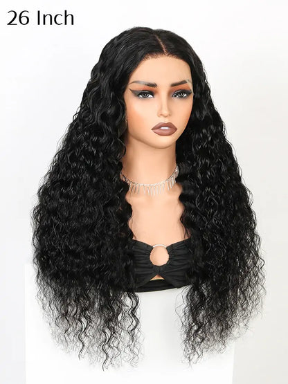 SIMMEL hair 26 inch 13x4 hd lace wig water wave lace frontal human hair wigs
