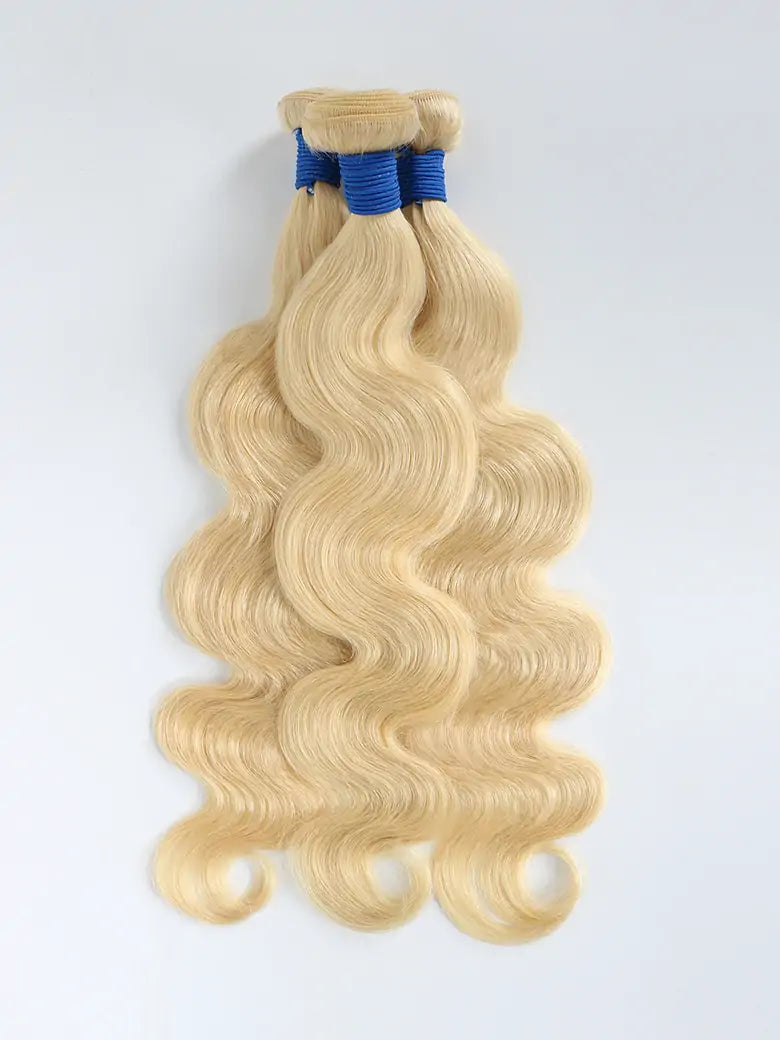 SIMMEL Hair 613 Blonde Hair Body Wave 3 Bundles Human Hair Weave