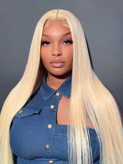 SIMMEL Hair Model Show 613 Blonde Straight Hair 3 Bundles Human Hair Weave