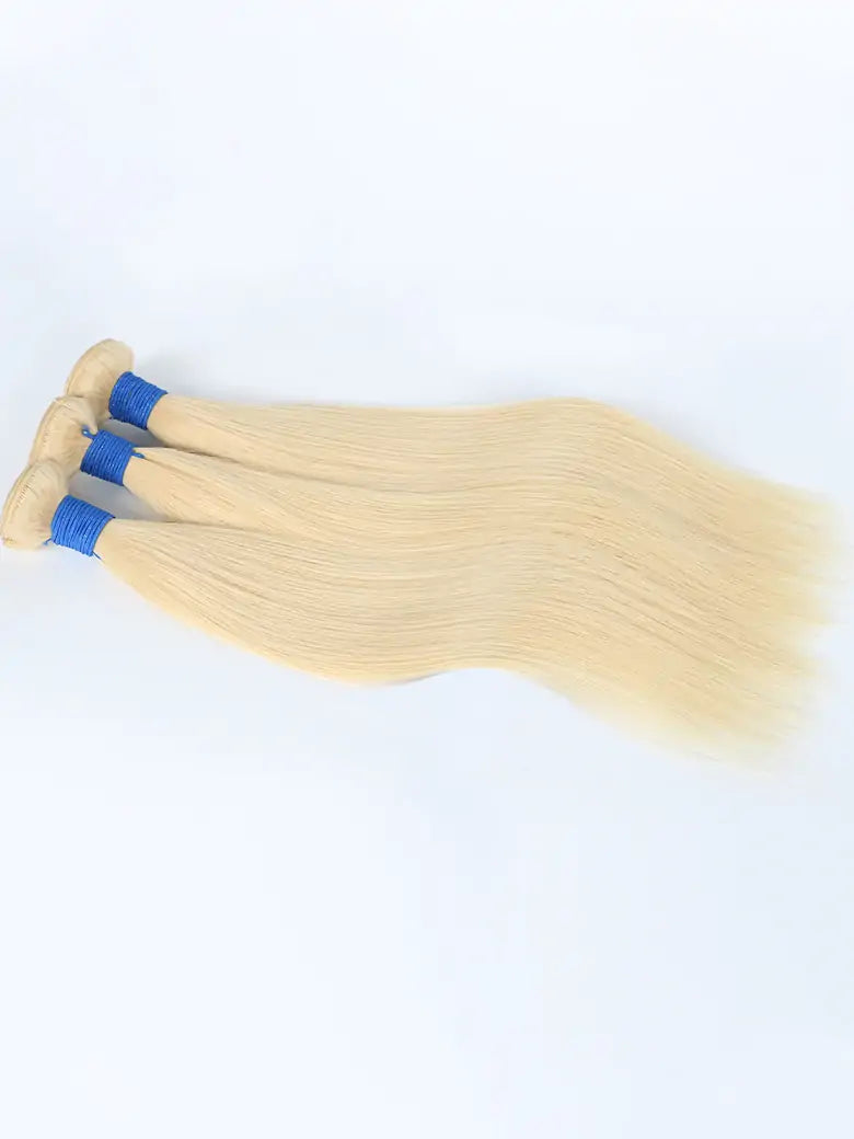 SIMMEL Hair 613 Blonde Straight Hair 3 Bundles Human Hair Weave