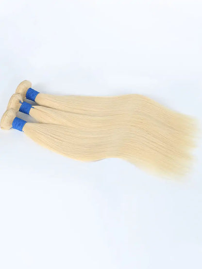 SIMMEL Hair 613 Blonde Straight Hair 3 Bundles Human Hair Weave