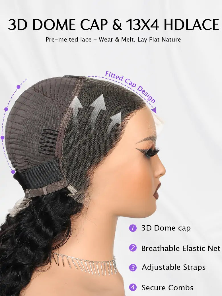 SIMMEL hair 13x4 hd lace wig cap