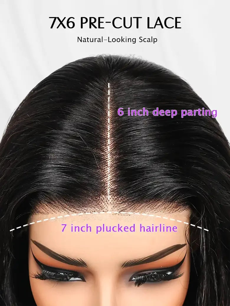 wear go glueless 7x6 pre-cut lace wig from SIMMEL hair
