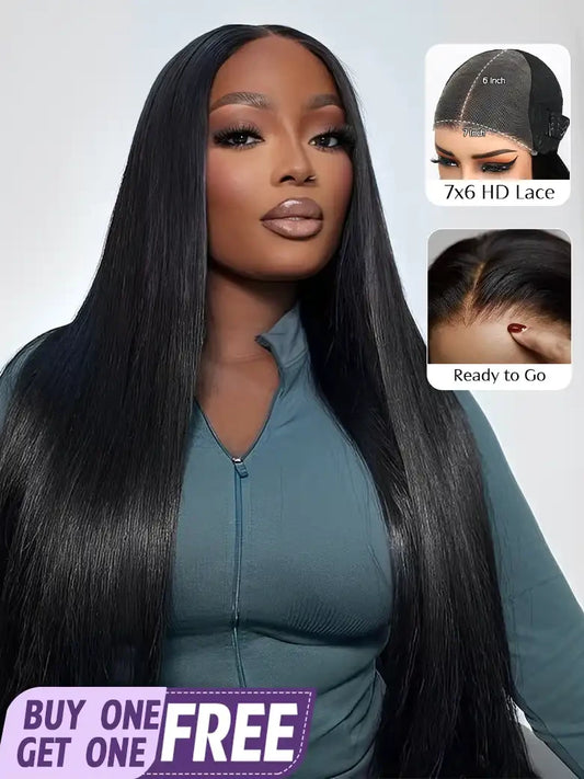wear go glueless 7x6 pre-cut lace wig from SIMMEL hair
