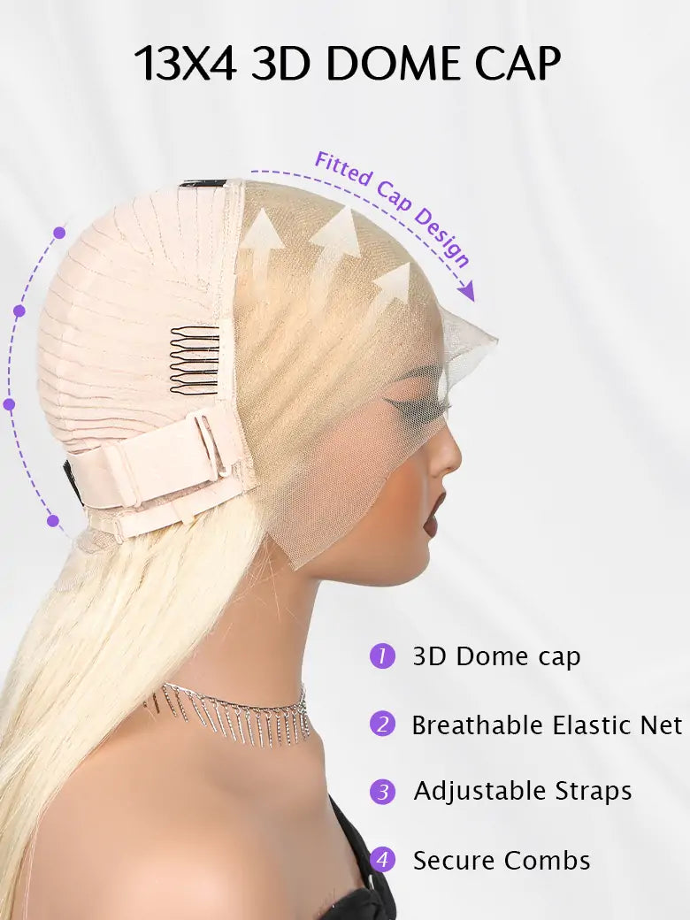 613 Blonde 13x4 HD Lace Wig Cap | SIMMEL Hair