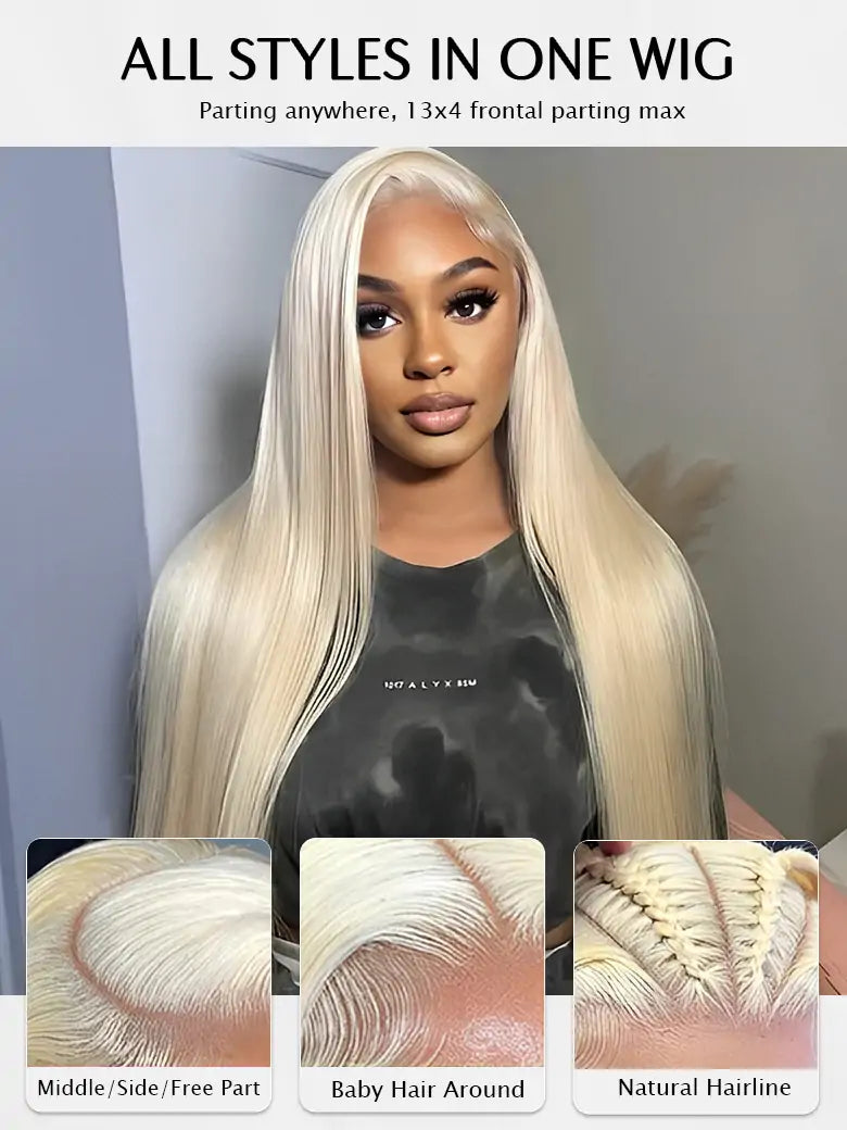 613 Blonde 13x4 HD Lace Wig Silky Straight, Easy to Redye | SIMMEL Hair