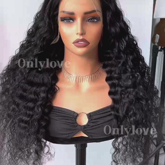 SIMMEL hair 26 inch 13x4 hd lace wig water wave video